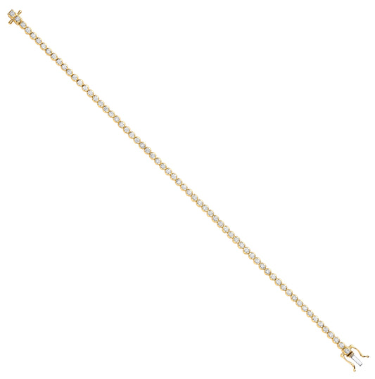 18ct Yellow Gold 2.00ct Diamond Tennis Bracelet