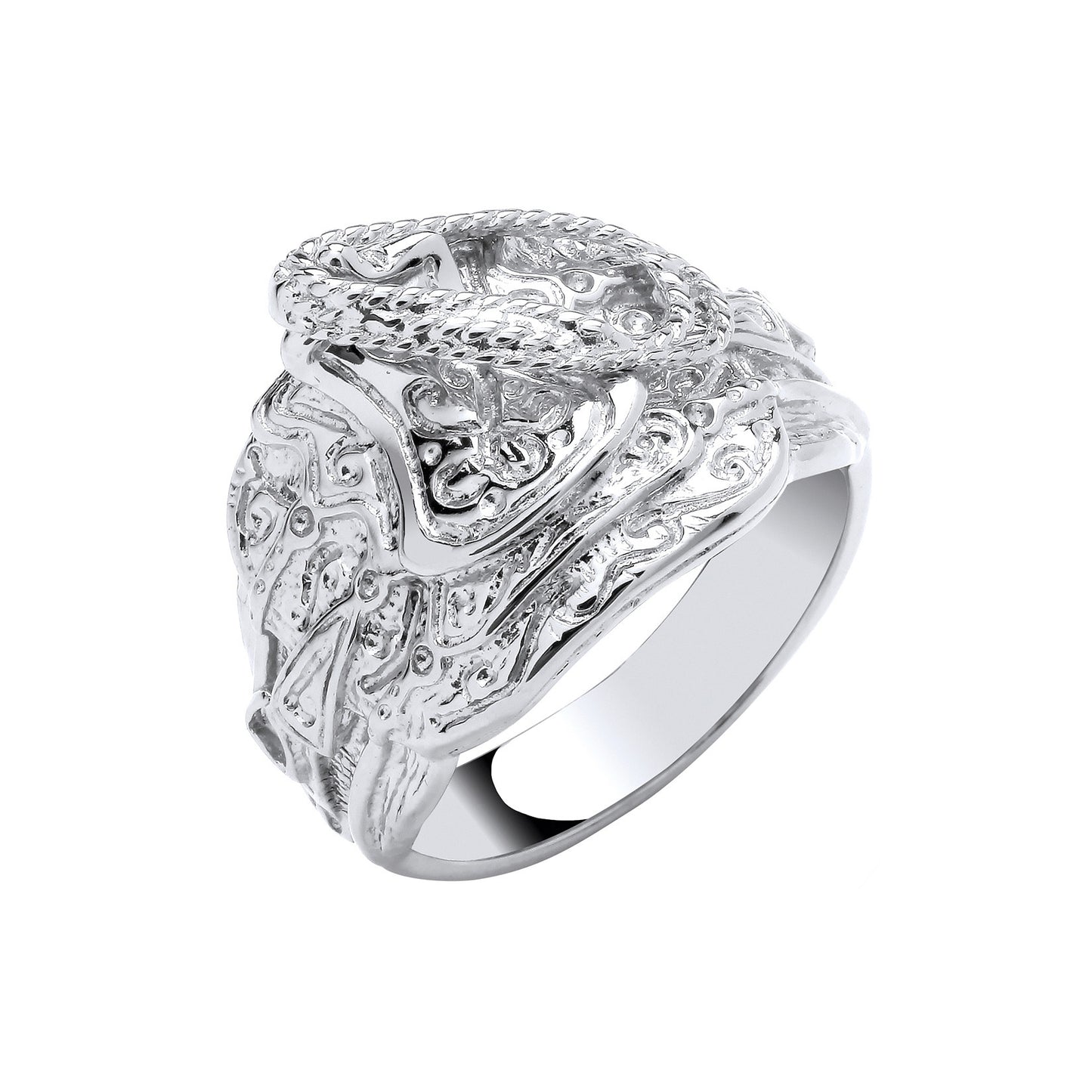 Silver Gents  Saddle Ring