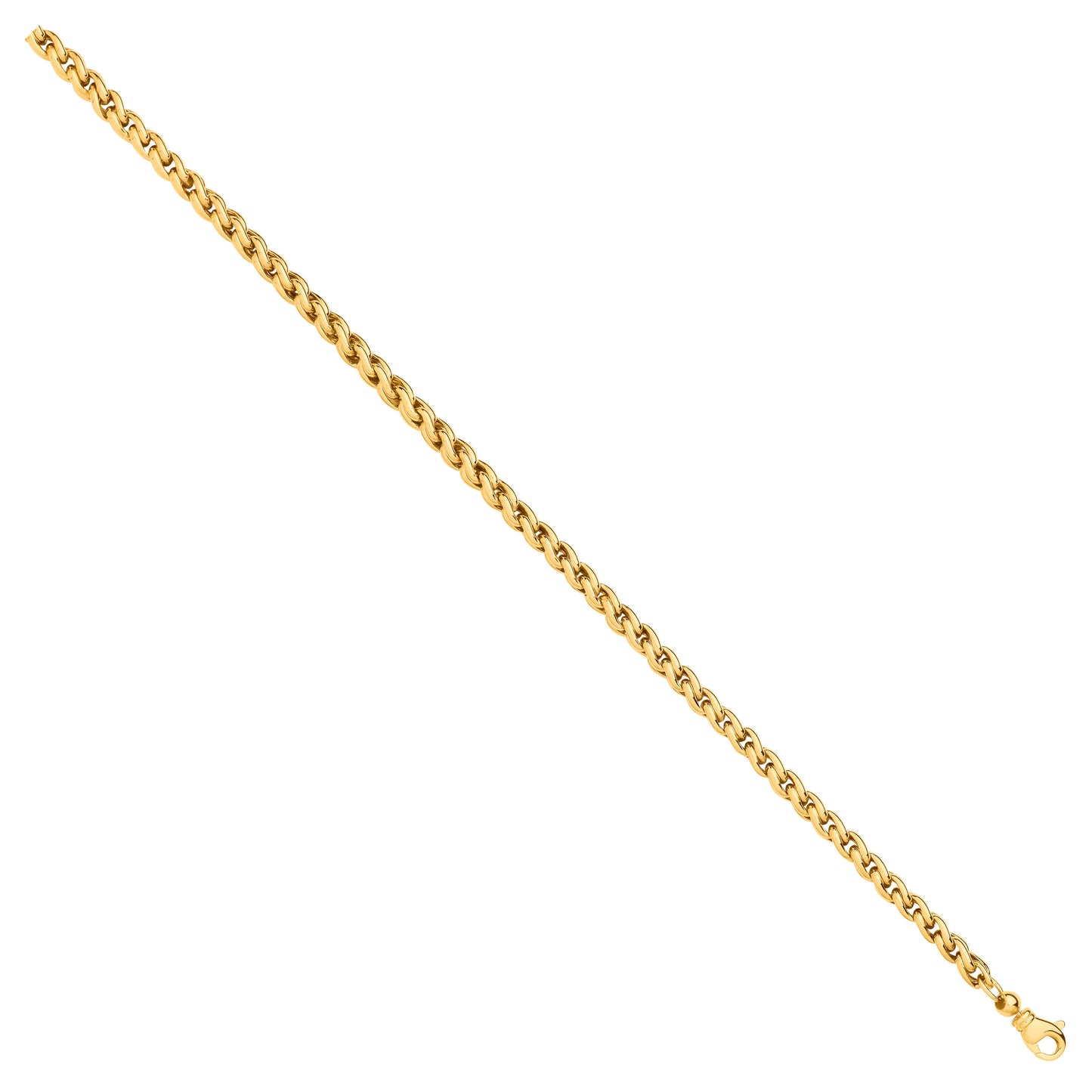 Y/G 5.0mm Wheat Chains 18" Necklace/Ladies Bracelet