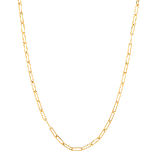 Y/G Paper Clip Hollow 4.6mm Necklace/Bracelet