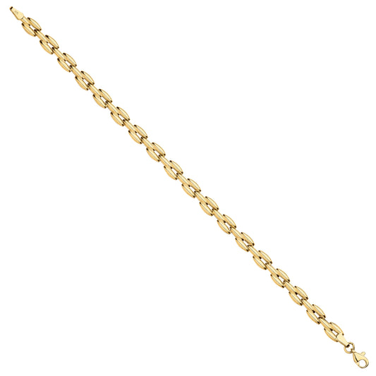 Y/G Panther Link Ladies Bracelet