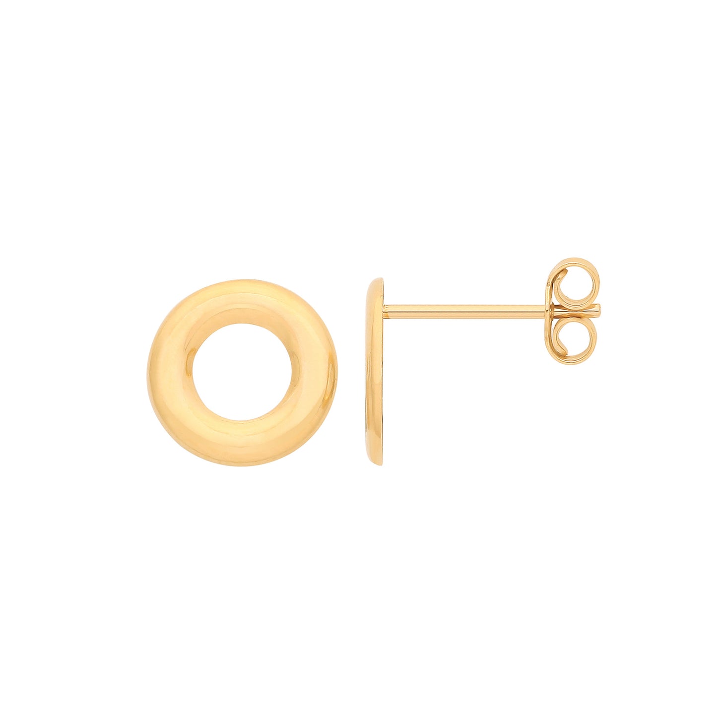 Y/G 9mm Plain Circle Studs
