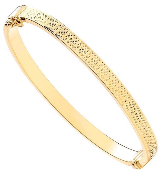 Y/G Greek Key Ladies 5.0mm Bangle