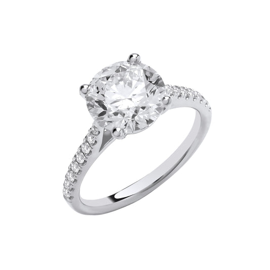 18ct White Gold 2.17ctw LAB GROWN Diamond Ring IGI Certified
