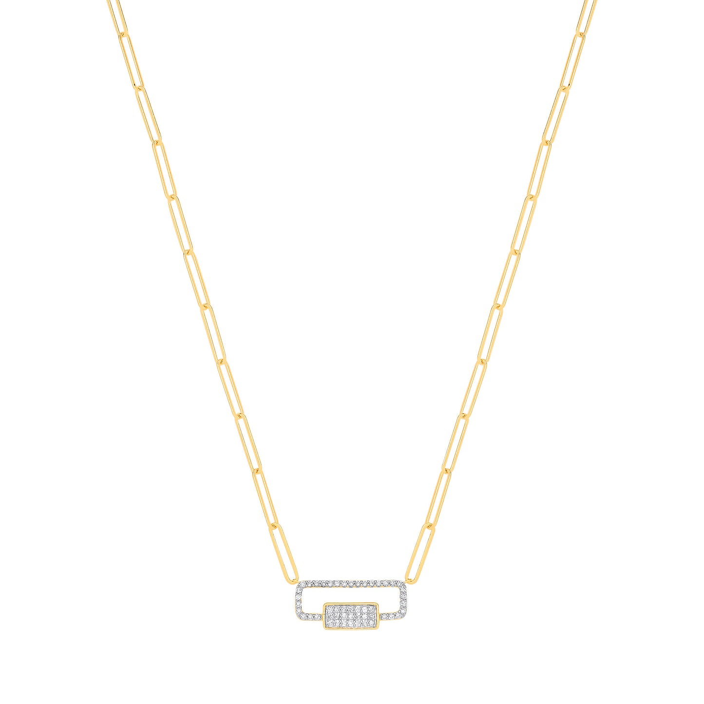 9ct Yellow Gold 0.22ctw (Chain 17")