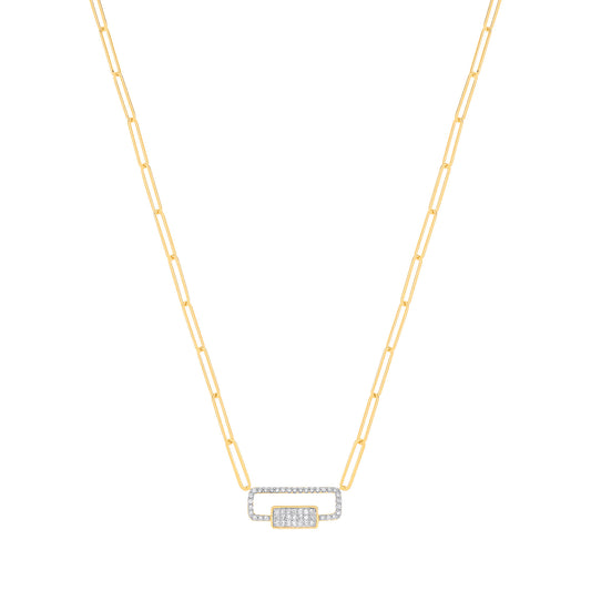 9ct Yellow Gold 0.22ctw (Chain 17")