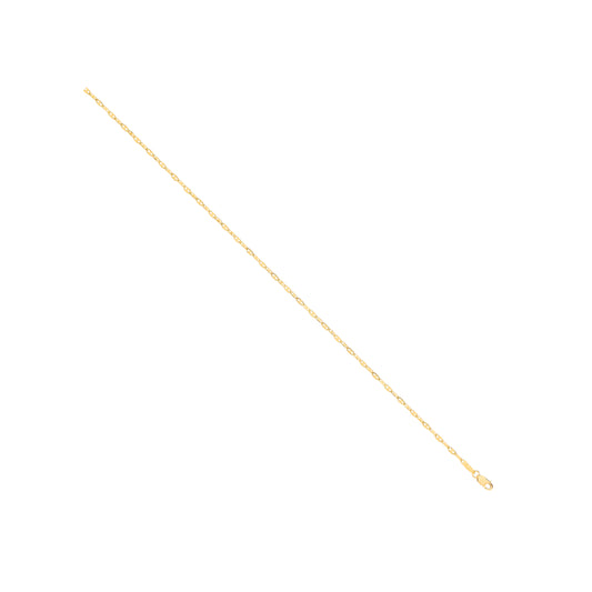 14ct Y/G Hollow Shiny Anchor 2.2mm Chain