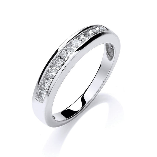 9ct W/G 0.35ct Diamond Eternity Ring