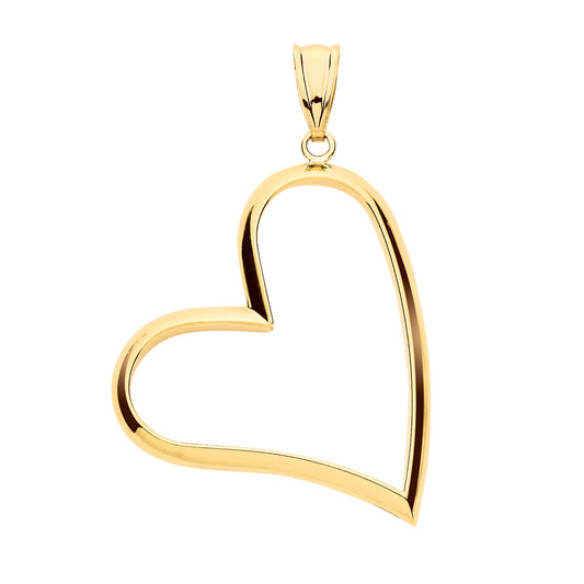 Y/G Cut Out Heart Pendant