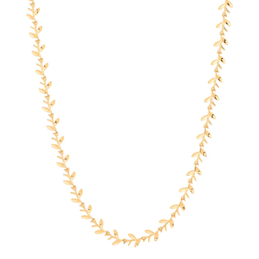 Y/G Leaf with Olives Motif Necklace/Bracelet