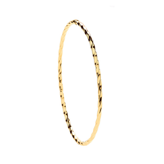 Y/G Round 2.5mm Twist Bangle