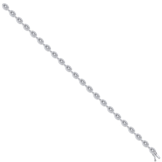 18ct White Gold 2.35ct G-VS Diamond Bracelet