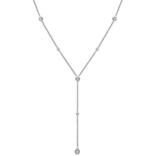18ct White Gold 0.35ct Diamond Necklace (18in/45cm) Chain