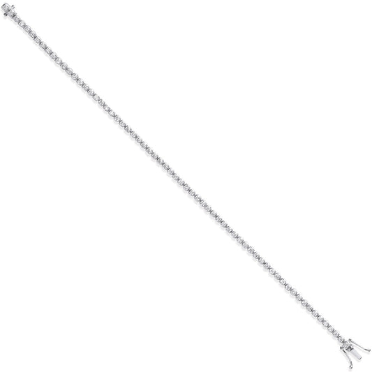 18ct White Gold 1.60ct Diamond Tennis Bracelet