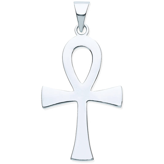 Silver Ankh Cross - Key of Life