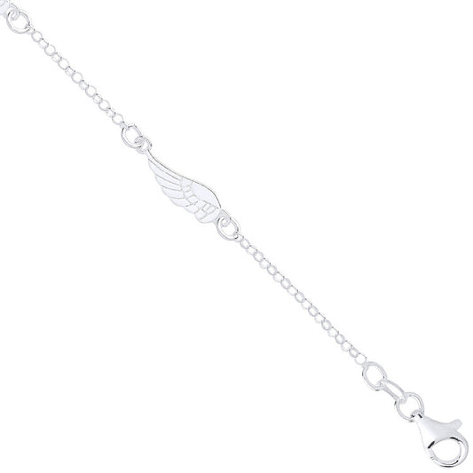 Silver Angel Wing Bracelet